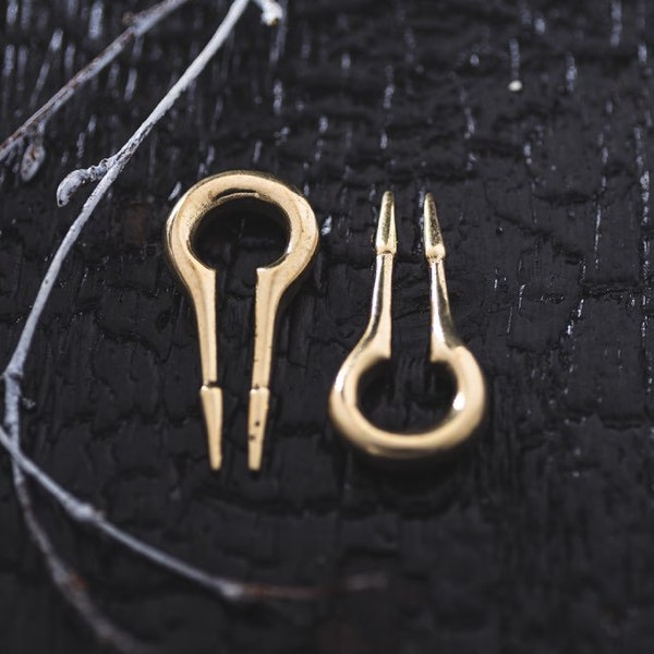 Keyhole Weights - Ear Hangers - Heavy Earrings - Ear Weights - Tribal Body Jewelry - Minimalist Earrings - 2ga-6mm