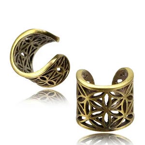 Flower Of Life - Ear Cuff Beads Jewelry Cartilage Earrings & Dreadlocks Beads