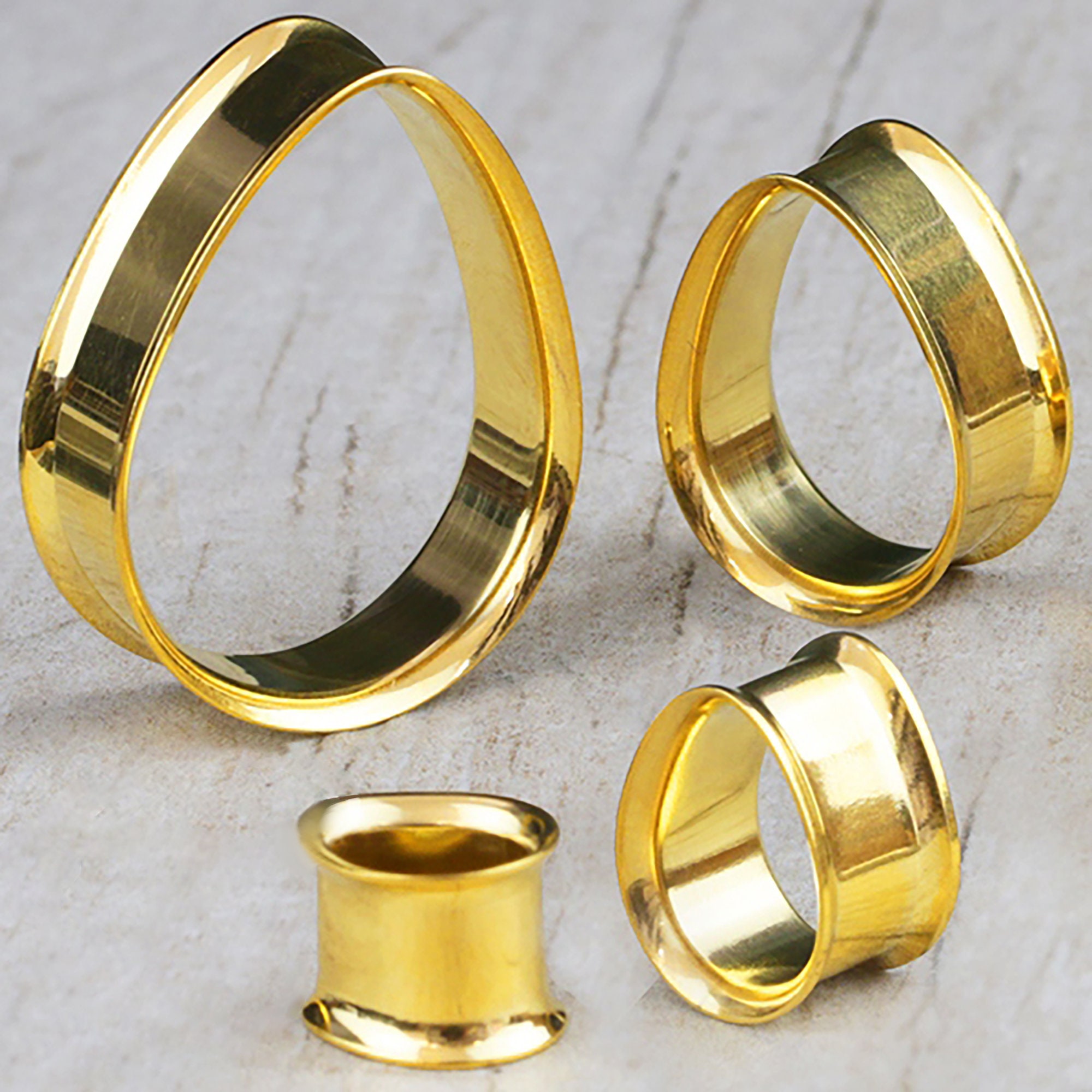 Écarteurs Oreille Tunnel En Verre - 2 Pièces Cœur Solide Transparent 10mm | Piercing écarteurs Femme Homme | Lirzxin