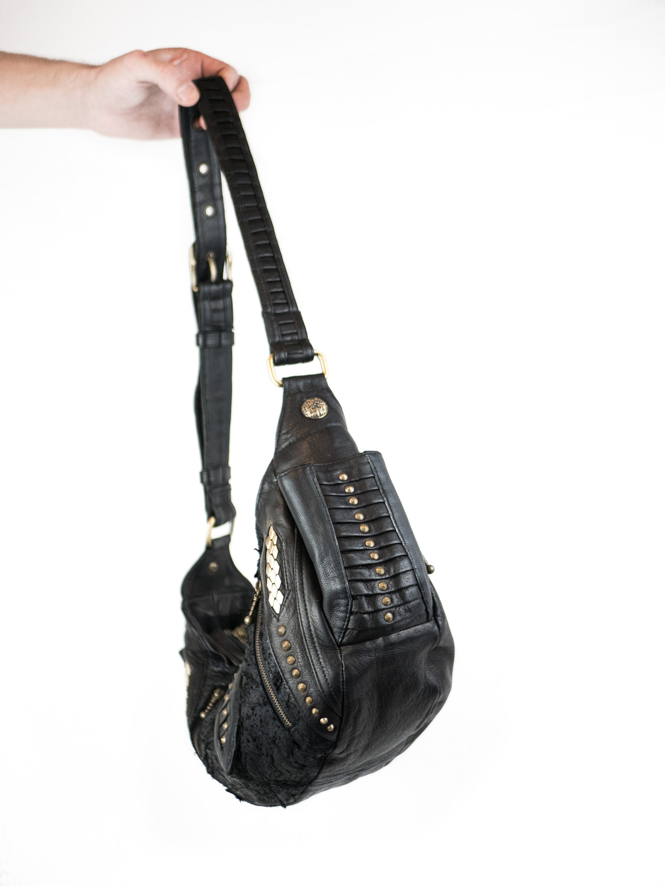 NEW Grunge Bag |leather Hobo Bag | Crossbody Bag | Dark Fashion