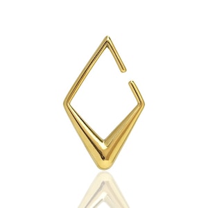 Gold Ear Hangers - Gold Ear Weights - Ear expanders - Stretched Lobes - Gold Hangers - 2ga-6mm