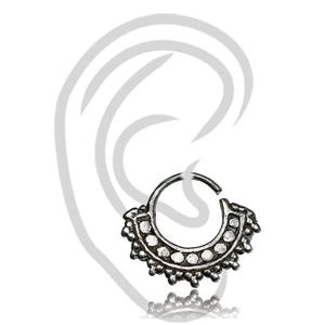Piercing Mandala, 6mm Septum Argento, Piercing Orecchio, Piercing Helix, Piercing Orecchio Daith