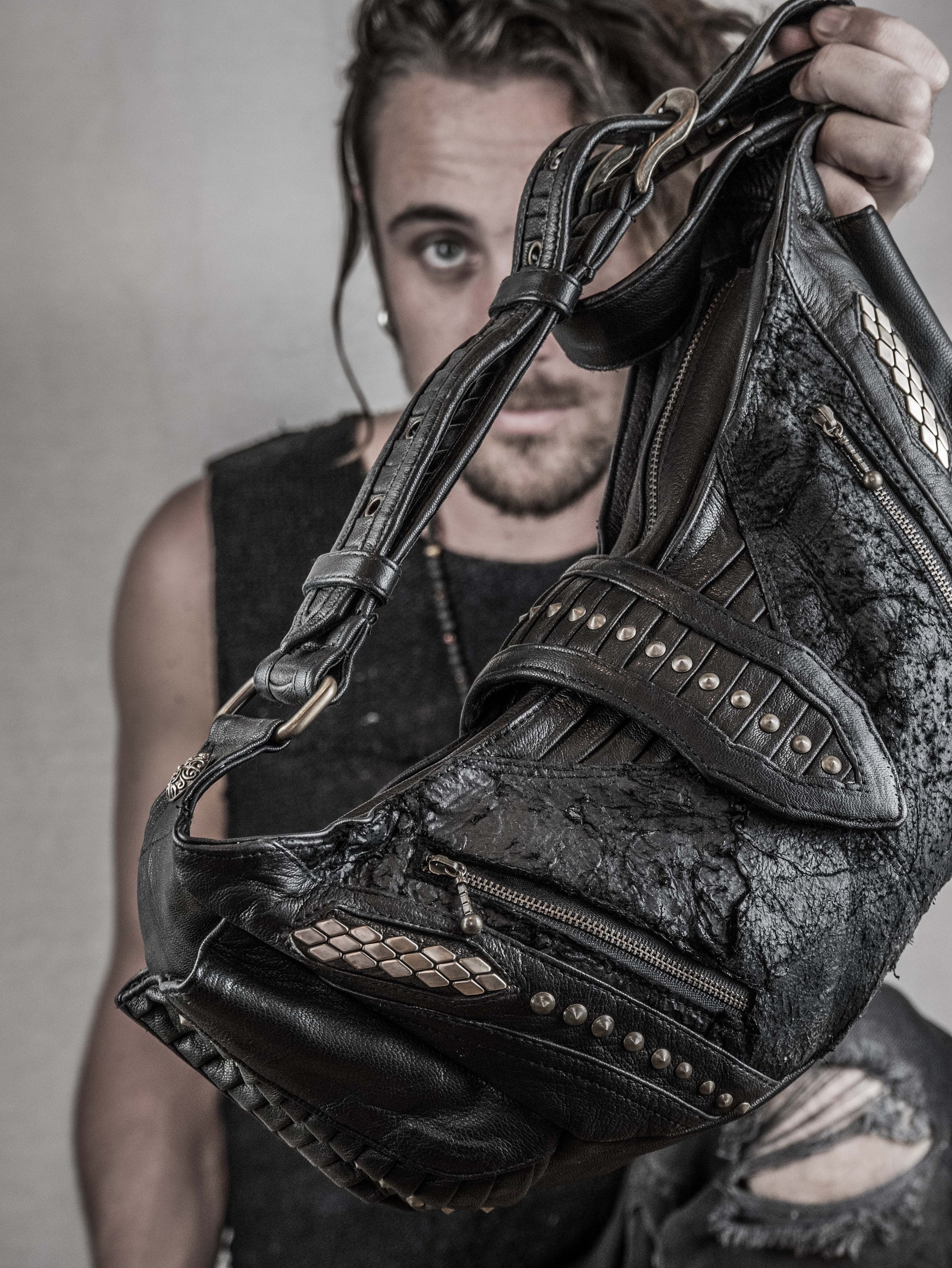 NEW Grunge Bag |leather Hobo Bag | Crossbody Bag | Dark NEW Grunge Bag |leather Hobo Bag | Crossbody Bag | Dark