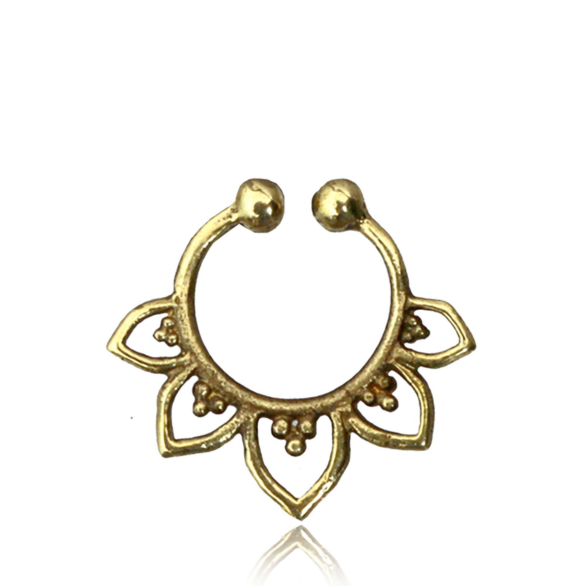 Fake septum clearance nose ring