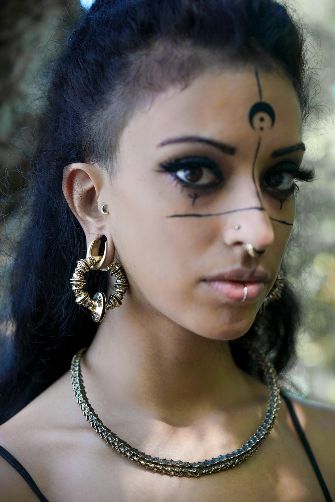 Circle Weights Heavy Ear Weights Ear Hangers Gold Ear Etsy