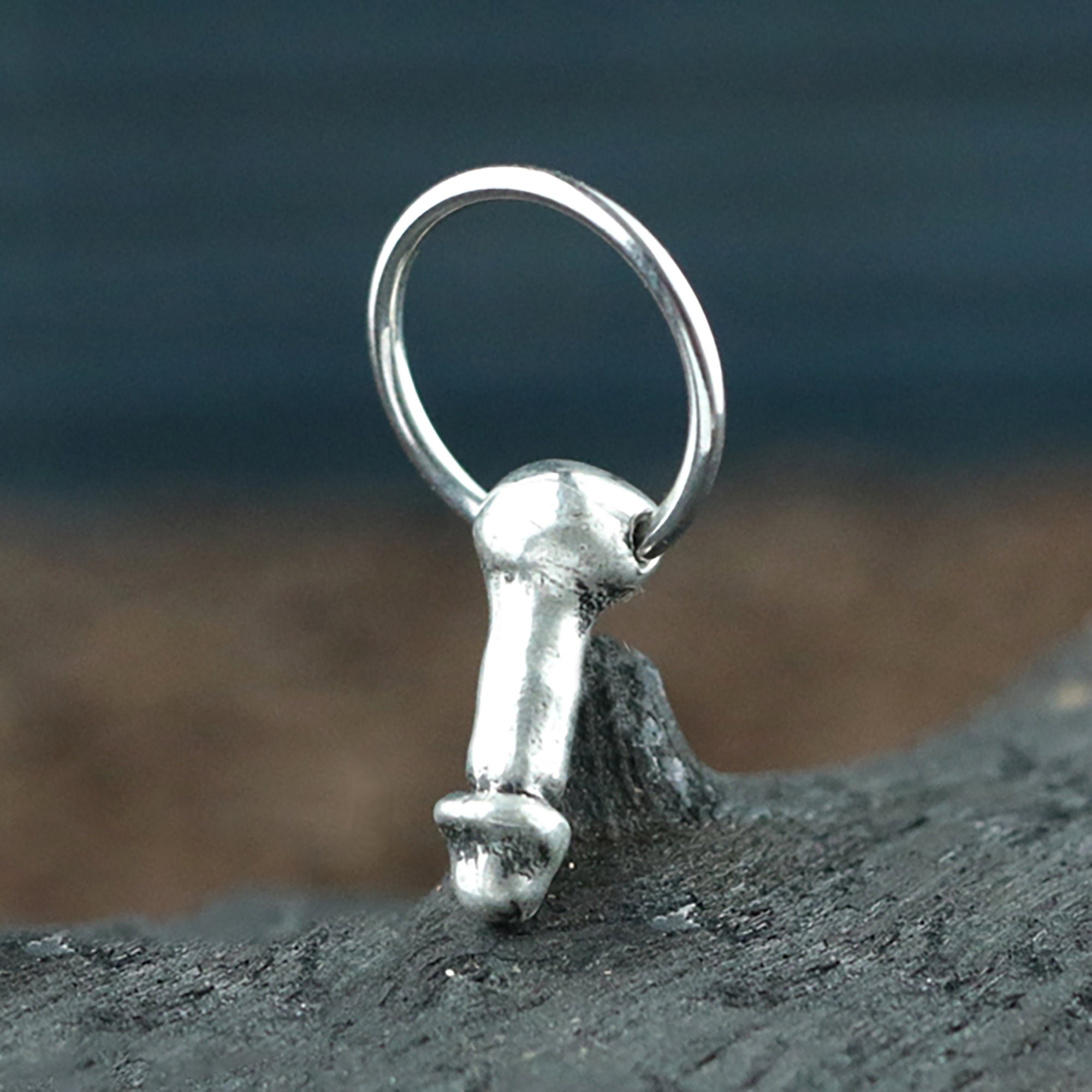 Sterling Large Penis Necklace - Big Dick Jewelry - Silver Penis Jewelr –  handscapesjewelry