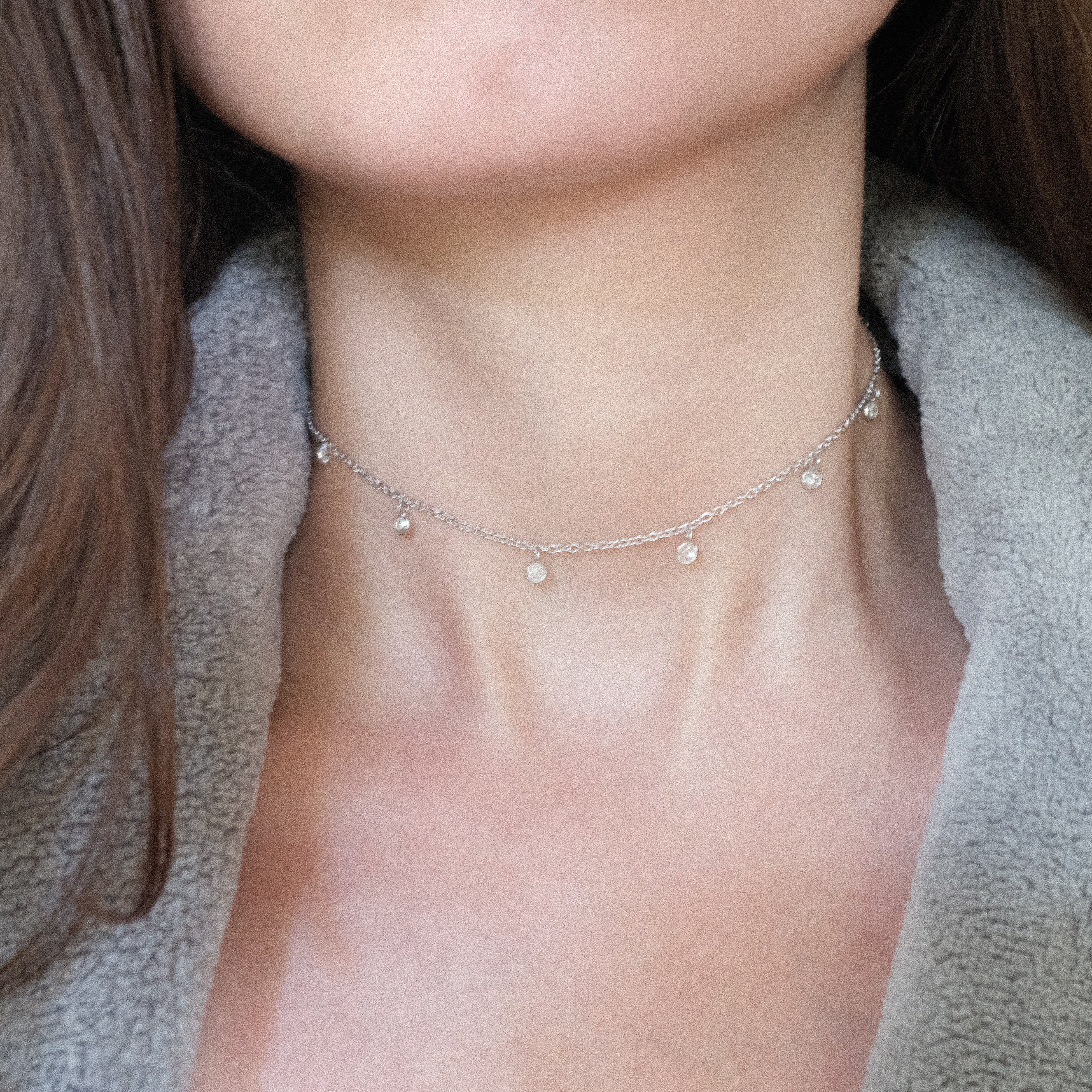 Drop Choker Necklace Minimalist Choker 