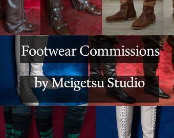 Footwear Commission Custom Boots, Shoes for Cosplay, LARP or Everyday wear