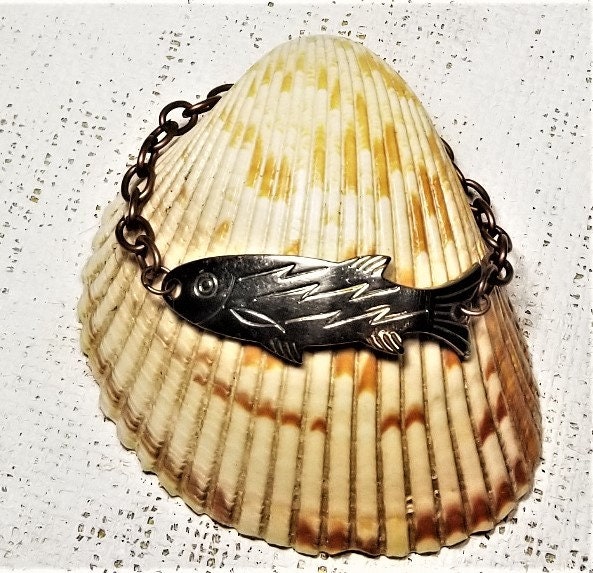 Fishing Lure Bracelet Copper Chain Etsy