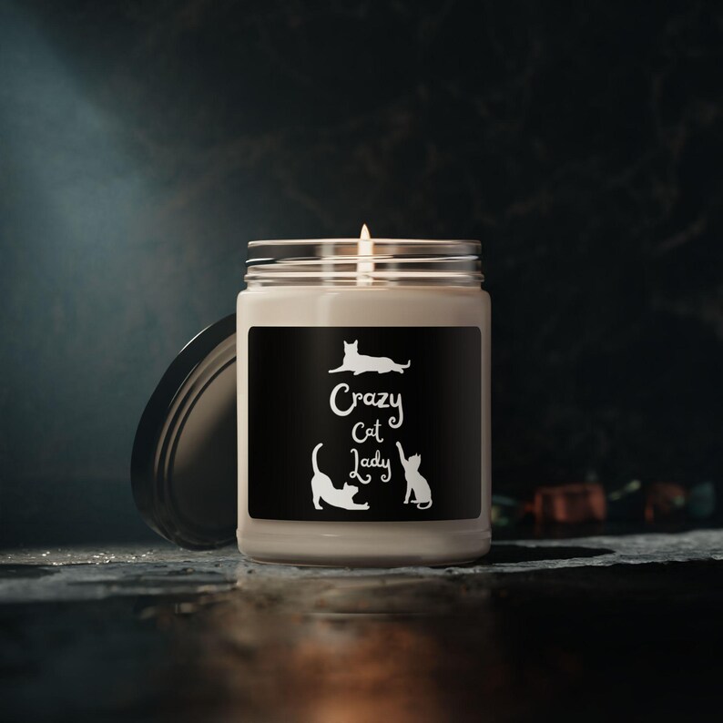 Crazy Cat Lady Scented Soy Candle - Thumbnail 5