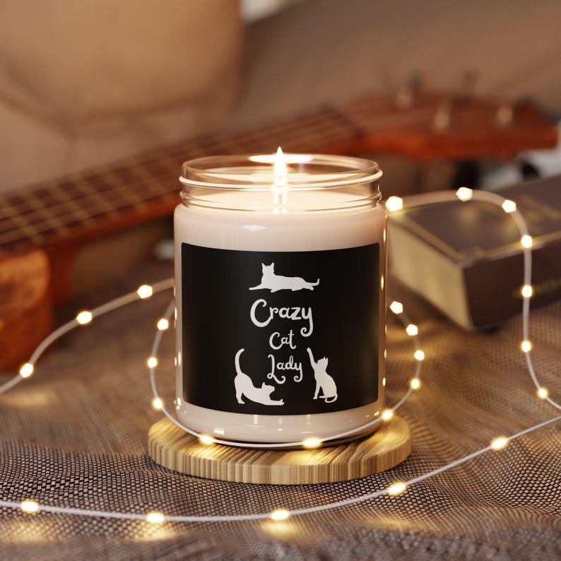 Crazy Cat Lady Scented Soy Candle - Thumbnail 4