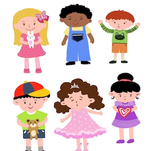 Niños lindos de jardín de infantes, imágenes prediseñadas de niños lindos, imágenes prediseñadas de niños, imágenes prediseñadas de niños, imágenes prediseñadas de niñas, imágenes prediseñadas de personajes infantiles, conjunto de imágenes prediseñadas de dibujos animados para niños