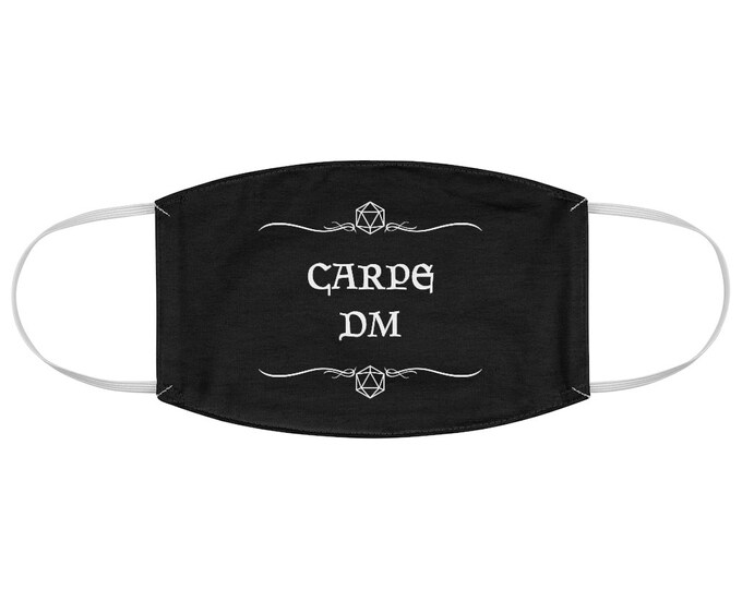 D&D Fabric Face Mask Dungeon Master Etsy