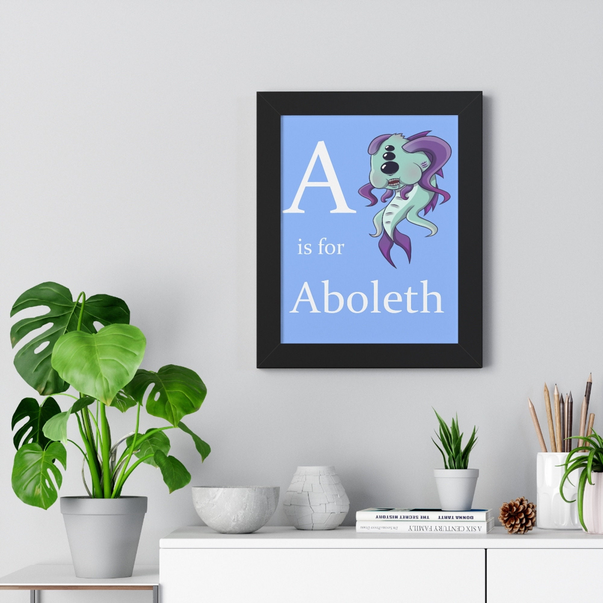 D&amp;D Baby Aboleth Printable Wall Art - Etsy