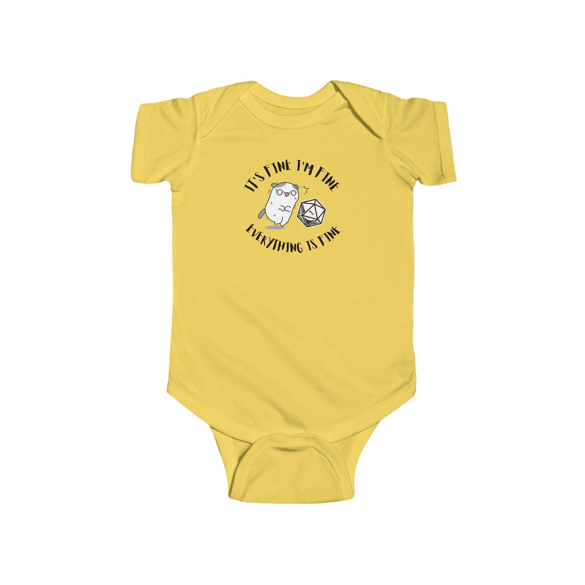 DND Infant Fine Jersey Bodysuit - It's Fine, I'm Fine Everything is Fine Onesies, DND Onesies