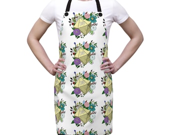 DnD Apron | Dungeons and Dragons Apron | DnD Kitchen | Gift for Gamer | Gift for Nerd | Gift for Dungeon Master | DnD Accessories