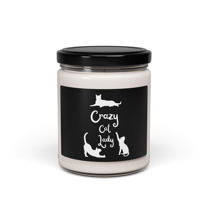 Crazy Cat Lady Scented Soy Candle - Thumbnail 3
