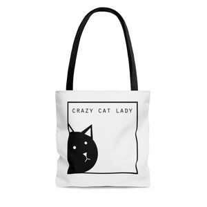 Thank you Parody Totebag Purse I LOVE CATS Grocery Shopping Tote Bag