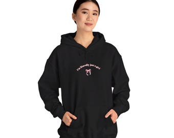 I'm Literally Just a Girl Hooded Sweatshirt ,Funny Gifts, Girly Shirt, Girly Gifts Pink, Funny Y2k Meme Shirt, Gift Ideas for Her