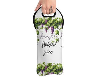 Personalized Wine Cooler Bag - Custom Gift for Wine Lovers Wine Tote Bag