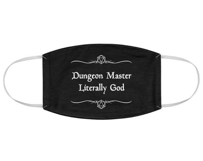 D&D Fabric Face Mask Dungeon Master Etsy