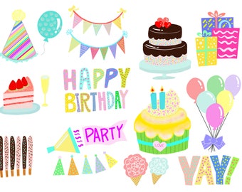 Birthday Clip Art, Party Clip Art, Happy Birthday