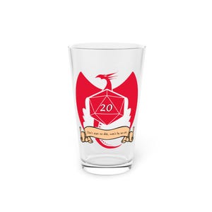 Vaso de cerveza DND Don't Start No Shit, Won't be No Crit, vaso de cerveza Dungeons and Dragons, vaso de cerveza DnD Gamer (16 oz)