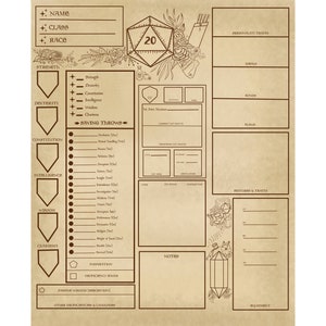 D&D Character Sheet