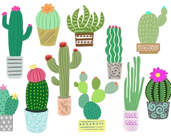 Cactus Clipart, Cute Cactus Clipart