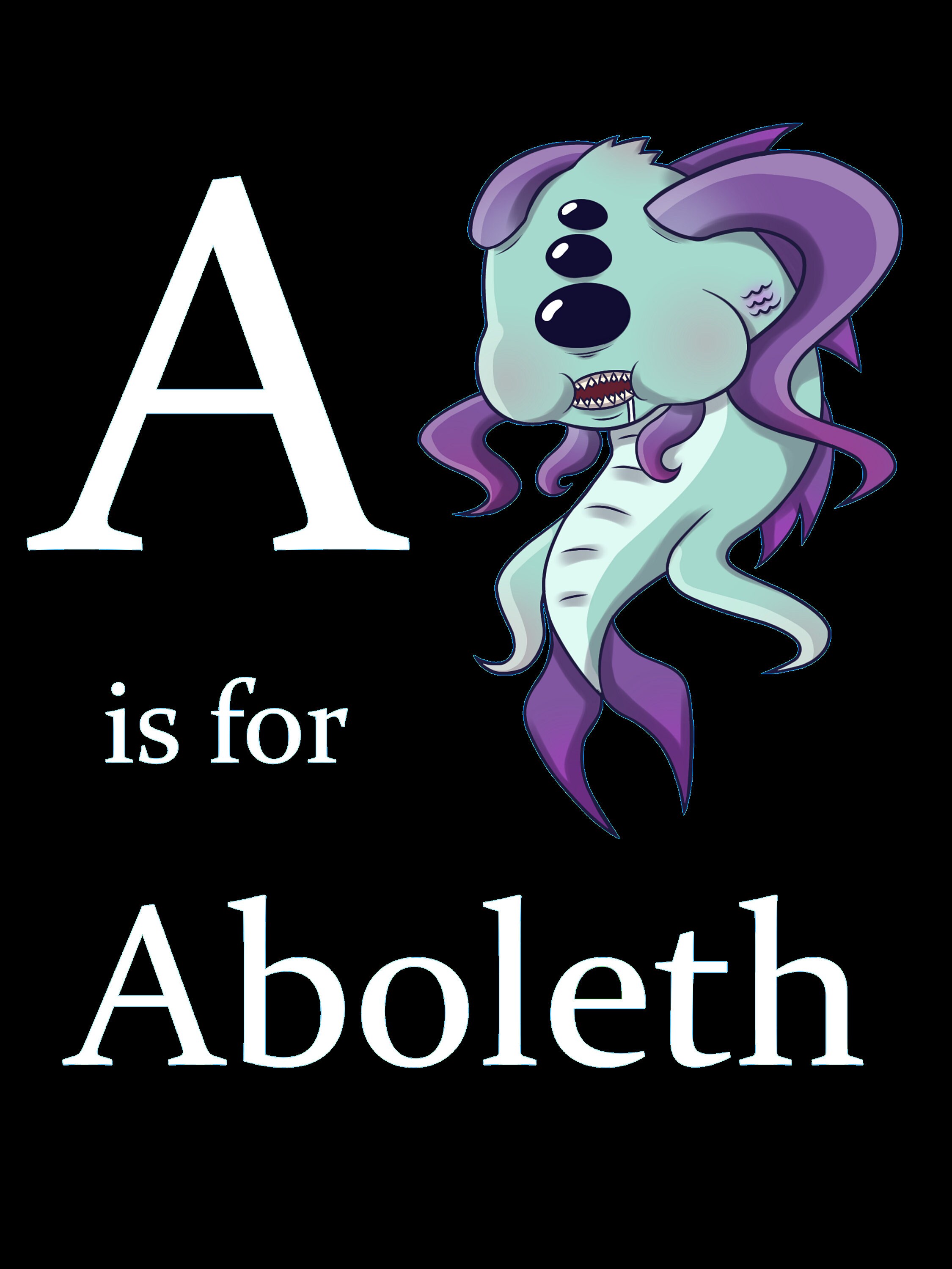 D&amp;D Baby Aboleth Printable Wall Art - Etsy