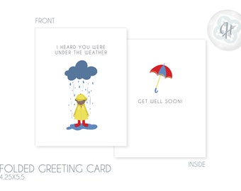 Under the Weather - Greeting Card 4.25x5.5