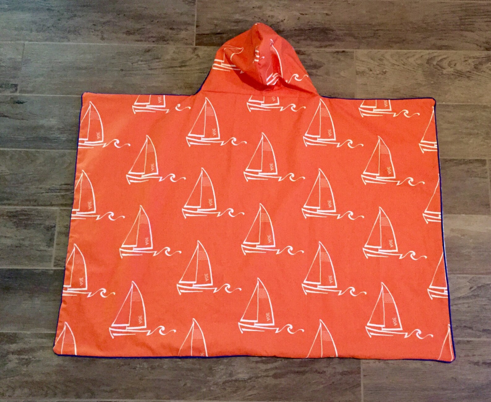Sunset Sail Hooded Towel Hooded Bath Towel Kids Hooded Bath Etsy