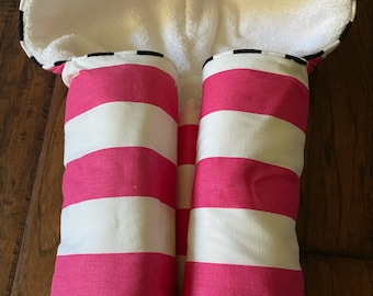 Watermelon Stripe Hooded Towel for baby, toddler and big kid. A great Easter basket stuffer.