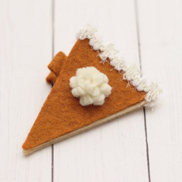 Felt Pumpkin Pie Headband  ||  Sweet Potato Pie Hair Clip  ||  Thanksgiving Baby Headband  ||  Cutie Pie Headband