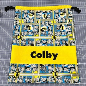 Personalised Library Bag | Custom Name Book Bag | Handmade Kids Library Tote | School Reading Bag | Dance Shoes or Toy Bag