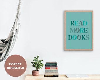 Read More Books Printable Art