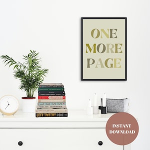 One More Page Art Print