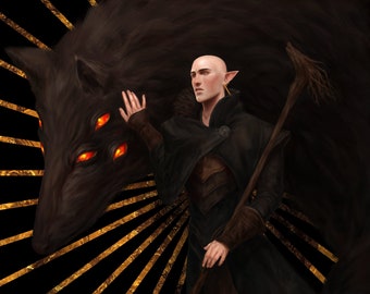 lone wolf - Solas | Dragon Age Print