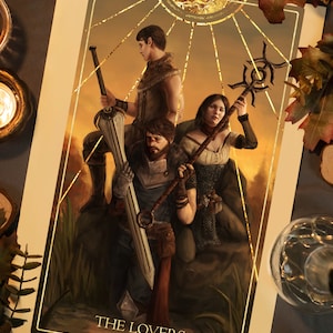 VI - The Lovers | Dragon Age Art Print | Tarot Card