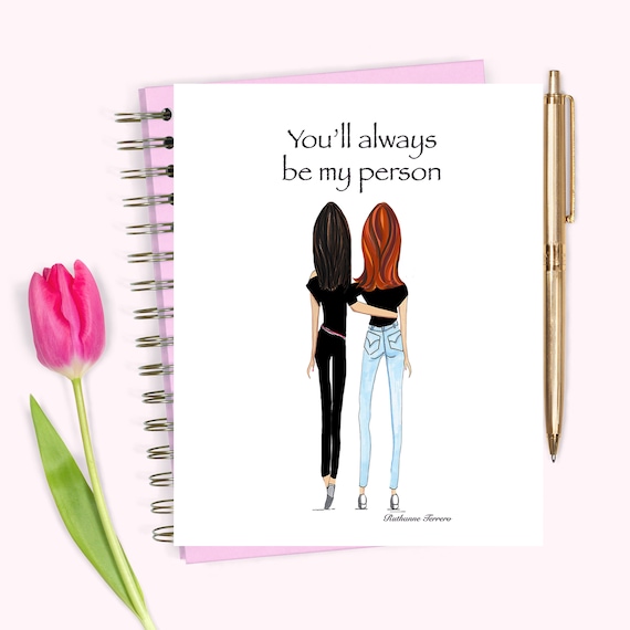 Brunette And Redhead Fashion Illustration Brunette Best Etsy