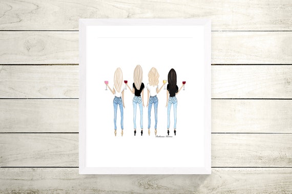 four girls as a birthday gift