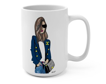 Chic Fashion Mug by Roxy's Illustrations 15oz