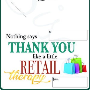 Porte-cartes-cadeaux, Vente au détail