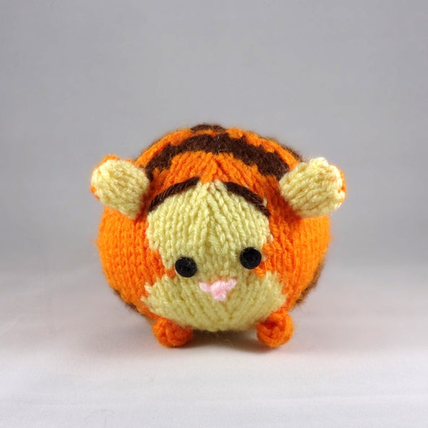 Tsum tsum inspired Tigger amigurmi knit stuffed animal