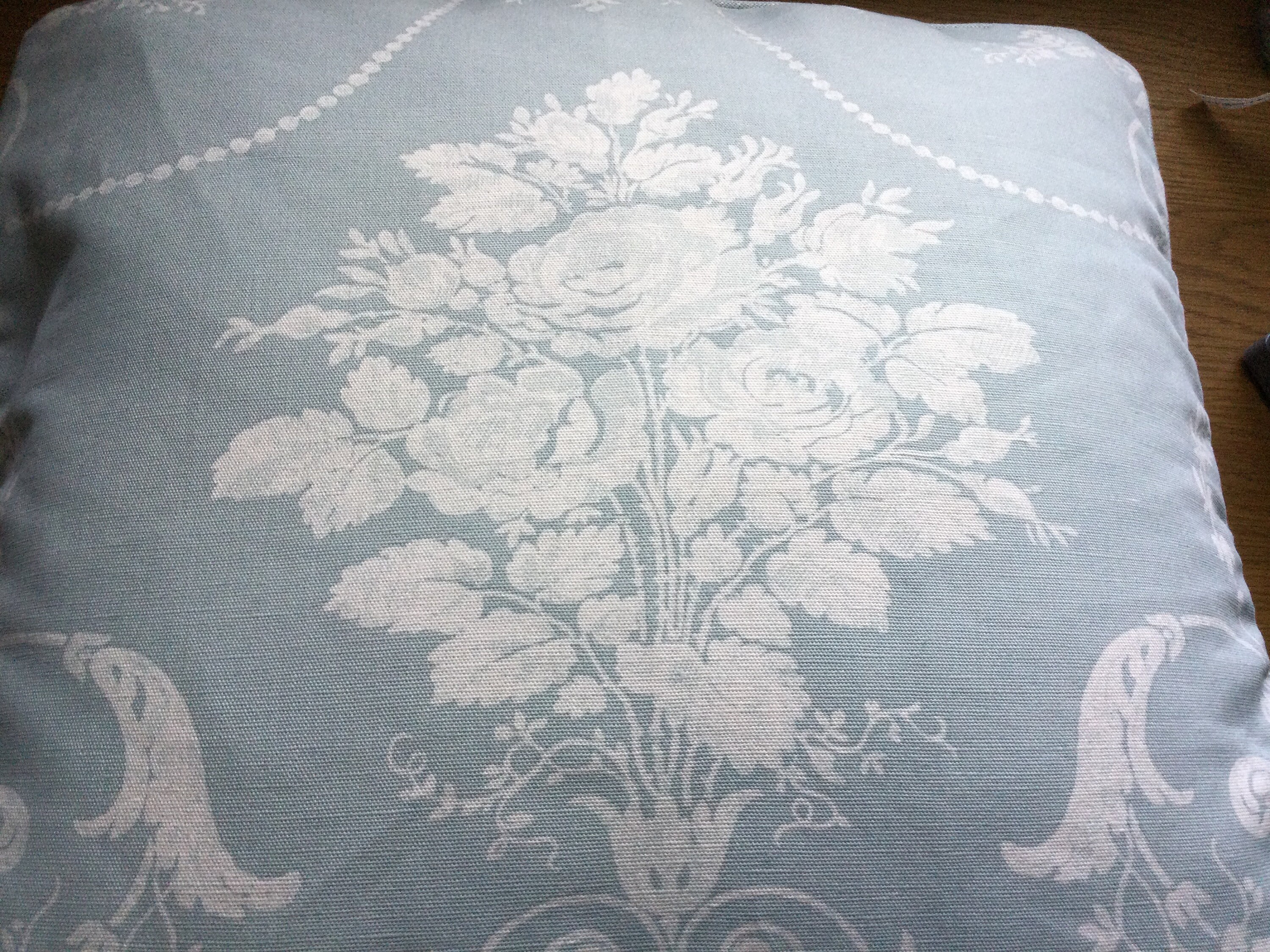 New 18 Laura Ashley Josette Duck Egg Blue Fabric Cushion Etsy