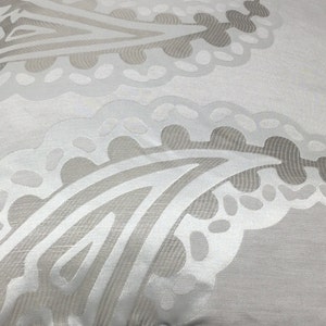 Laura Ashley Chemin de lit Emperor en tissu de soie gris tourterelle motif cachemire 250 x 60 cm image 3