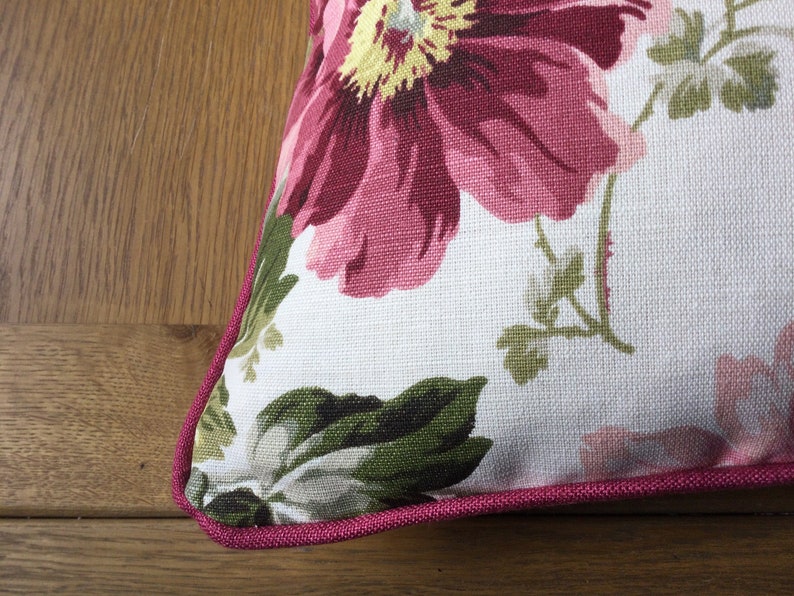 16 Laura Ashley Peony Garden Cranberry Fabric Cushion Etsy