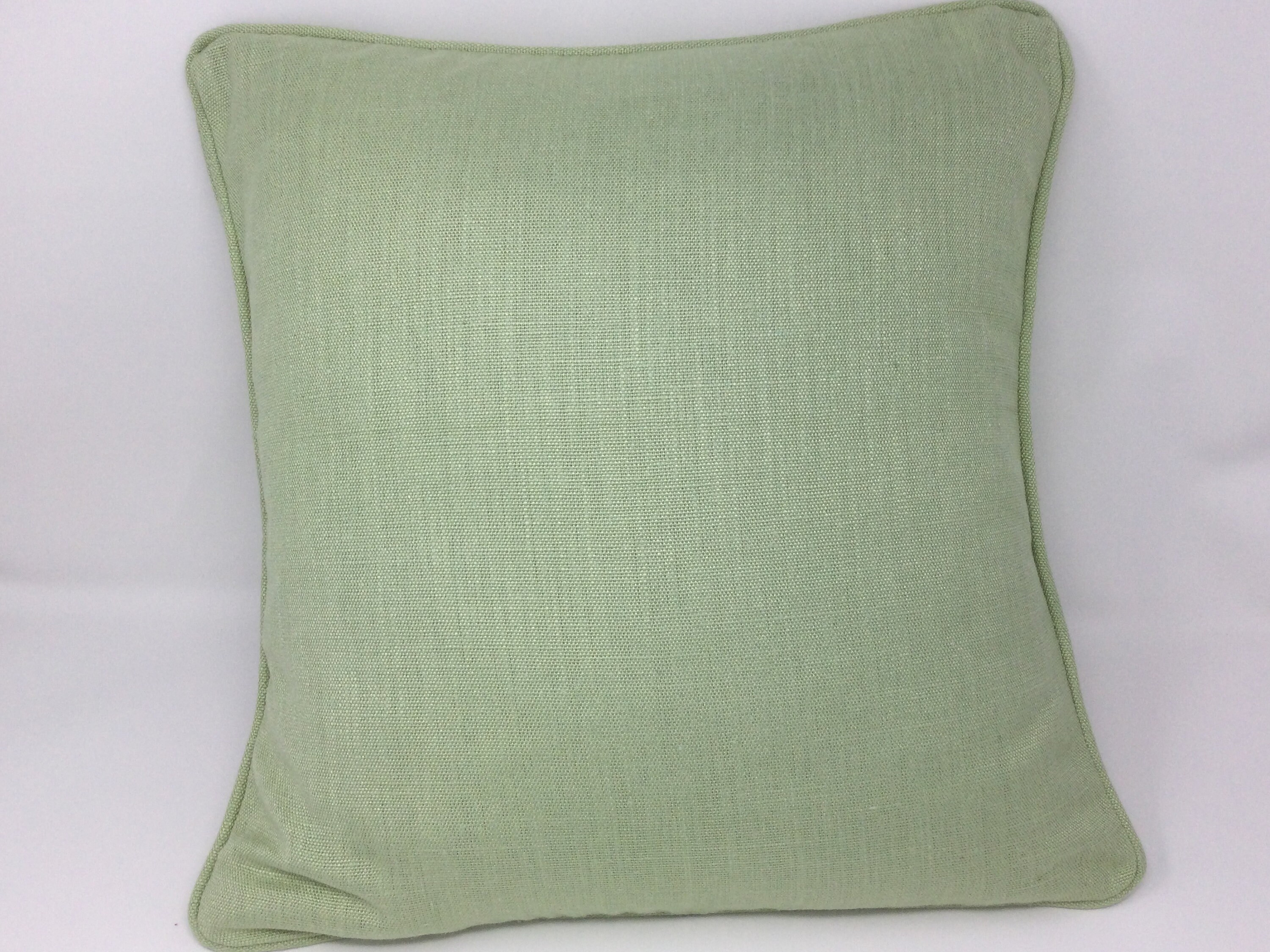 16" Laura Ashley Bacall Hedgerow Green Handmade Double Sided Cushion Cover Piped Bacall Hedgerow - Zip