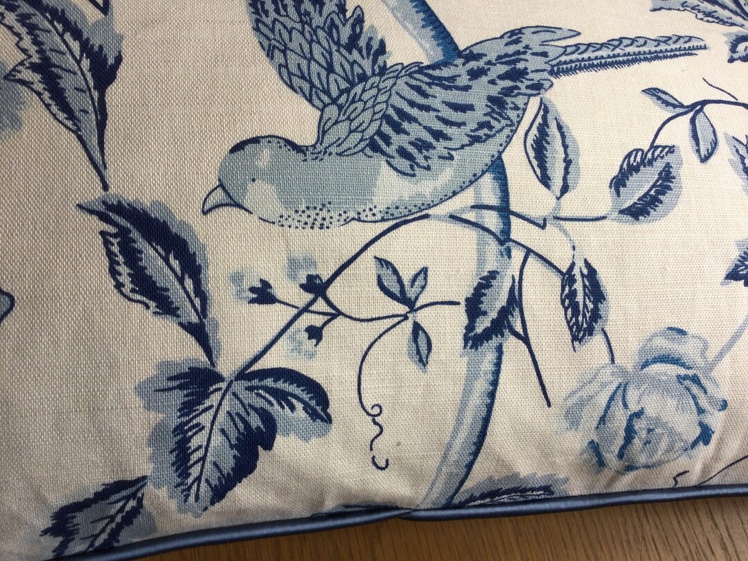 14 X 22 Laura Ashley Summer Palace Royal Blue Bird Etsy
