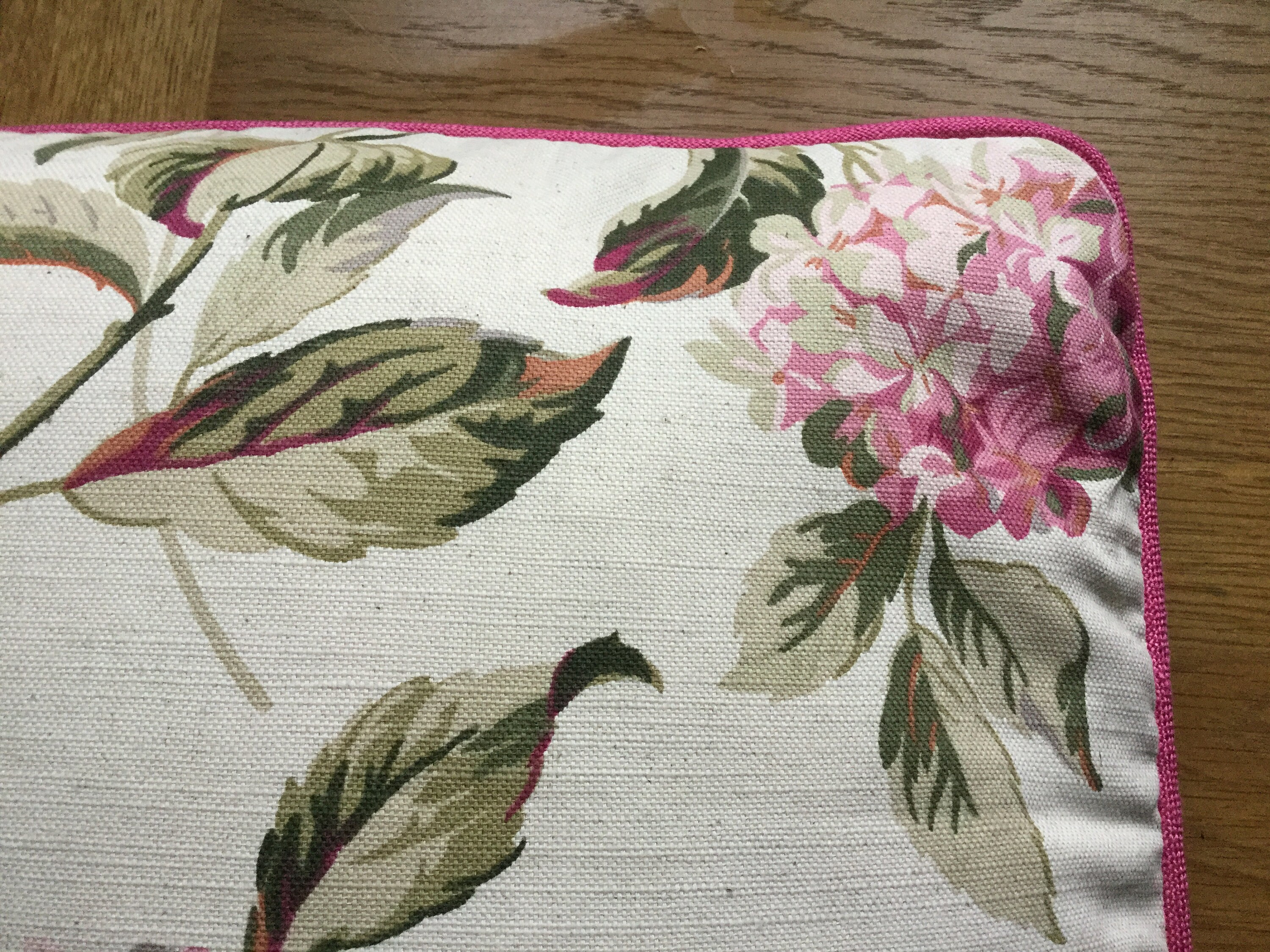 16 Laura Ashley Hydrangea Pink/natural Fabric Cushion Etsy UK